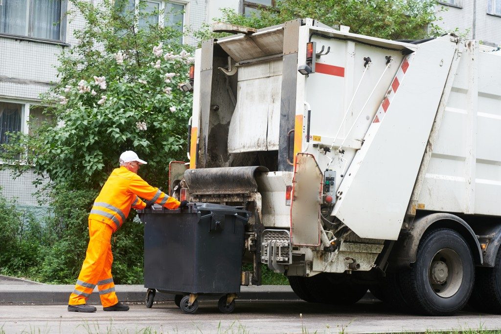 trash collector and garbage truck