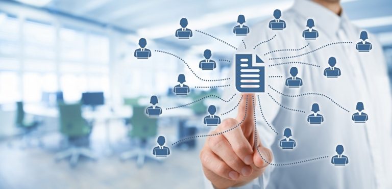 management with software concept