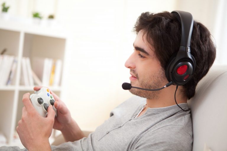 gamer playing