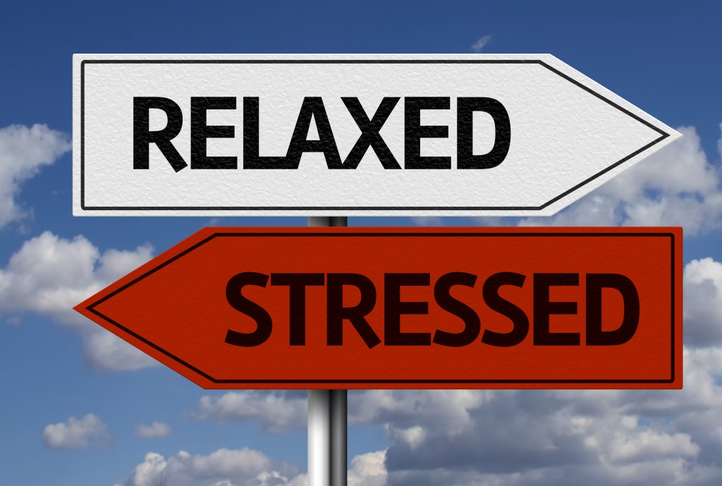 stressed and relaxed signs