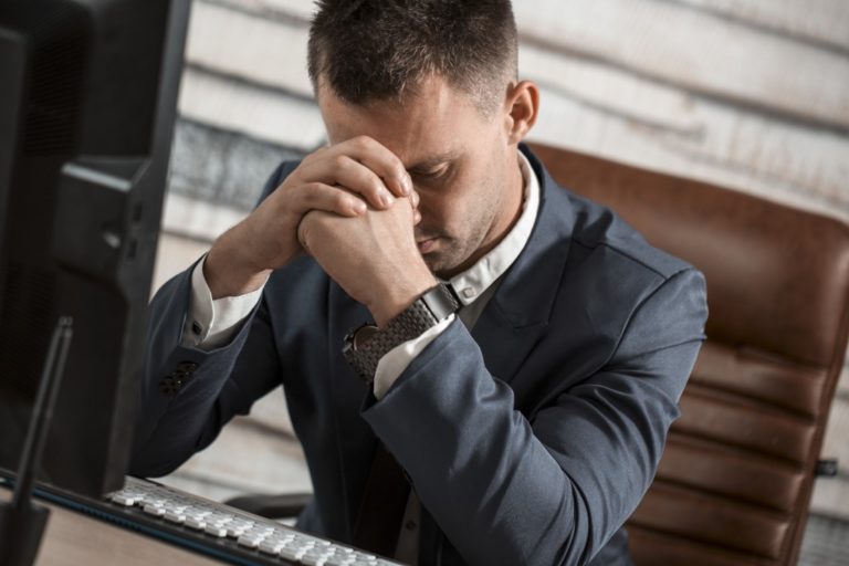 worried businessman