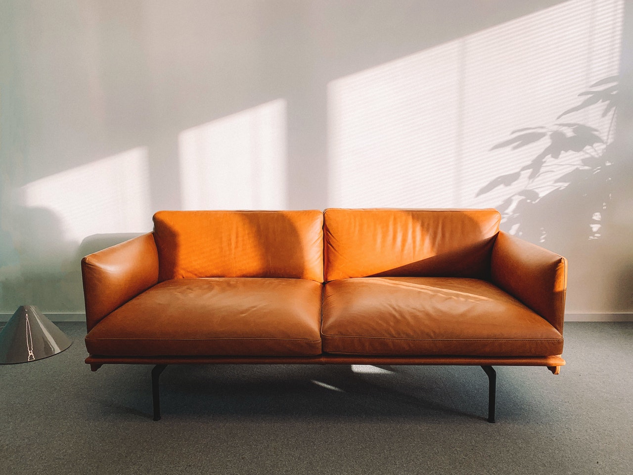 orange sofa couch