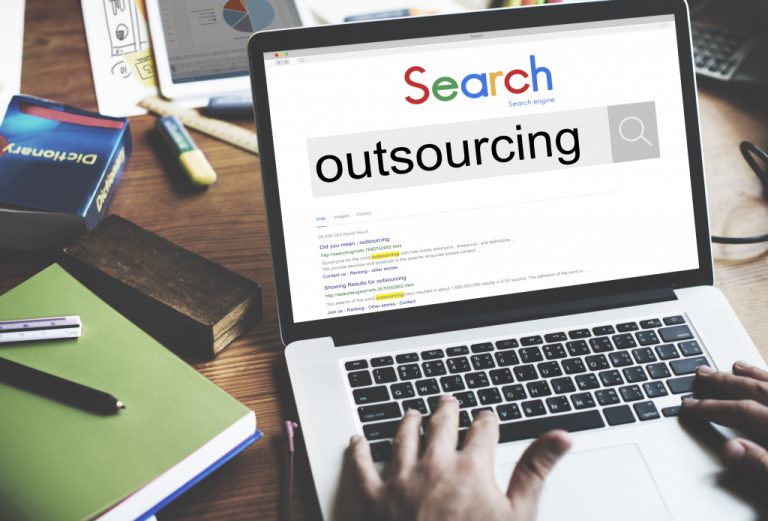 searching outsourcing in a broswser