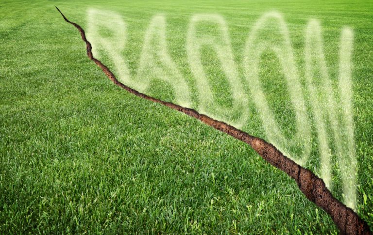 Radon gas coming from the ground