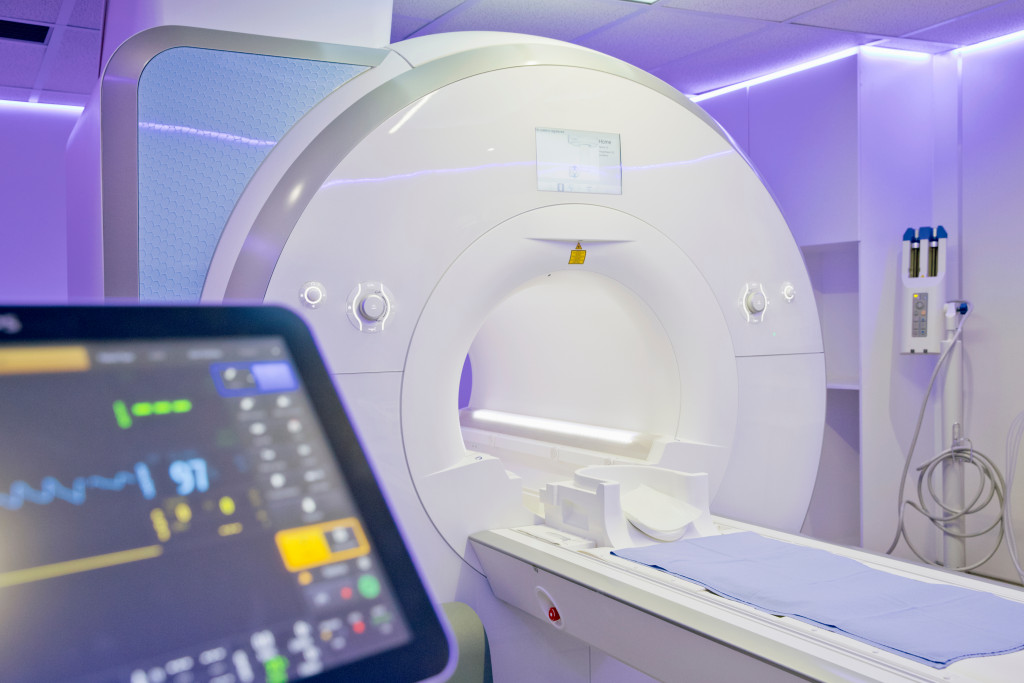 An MRI scanner in a hospital