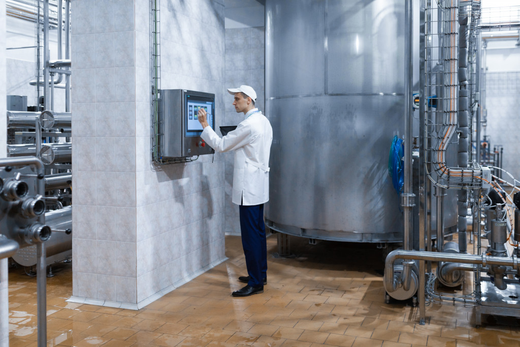 An employee in food manufacturing