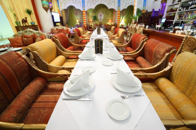 restaurant long table