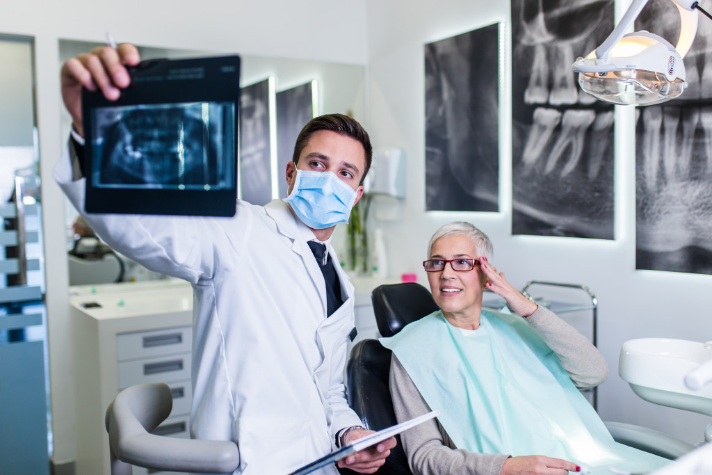 dentist with a patient