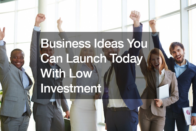 Business Ideas You Can Launch Today With Low Investment