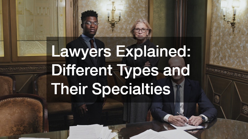 Lawyers Explained Different Types and Their Specialties