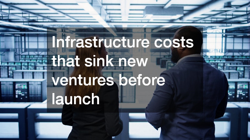 Infrastructure costs that sink new ventures before launch